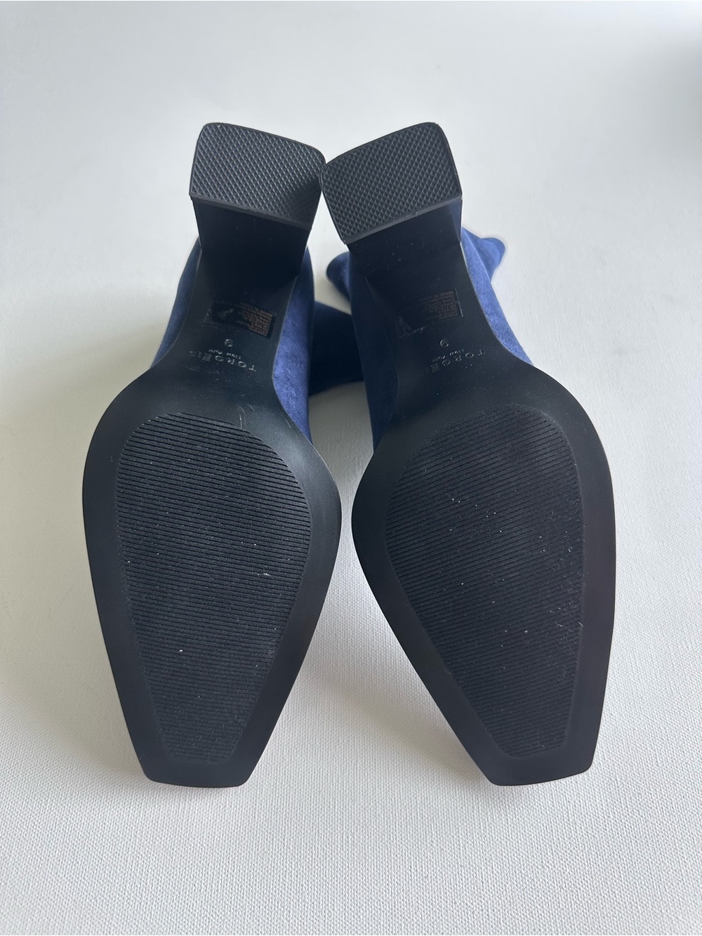 TORGĒIS Navy Katya Block Heel Bootie - Picture 5 of 5
